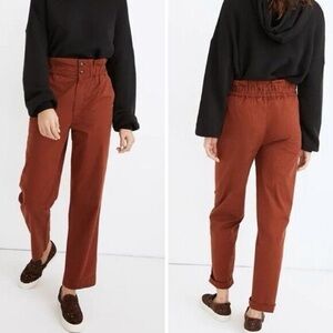🤎 Madewell High-Rise Pleated Pants | Size 12 |
